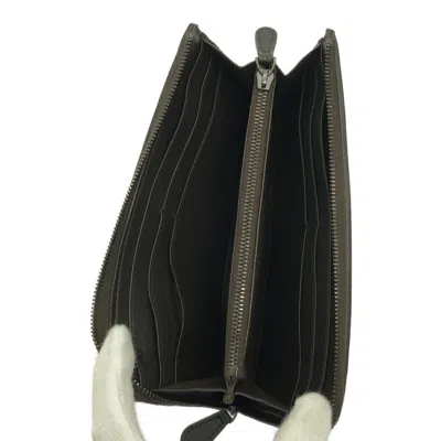Pre-owned Bottega Veneta Intrecciato Brown Intrecciato Long Wallet (bi-fold) ()
