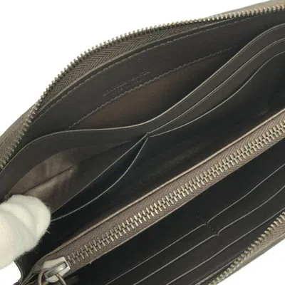 Pre-owned Bottega Veneta Intrecciato Brown Intrecciato Long Wallet (bi-fold) ()