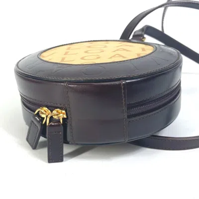 Pre-owned Bvlgari Beige Brown Canvas Leather Pochette Shoulder Bag ()