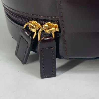 Pre-owned Bvlgari Beige Brown Canvas Leather Pochette Shoulder Bag ()