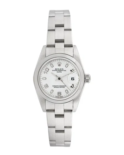 Heritage Rolex Rolex Women's Date Watch, Circa 2000s () In Metallic