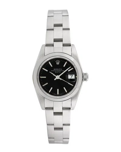 Heritage Rolex Rolex Women's Date Watch, Circa 2000s (authentic ) In Metallic