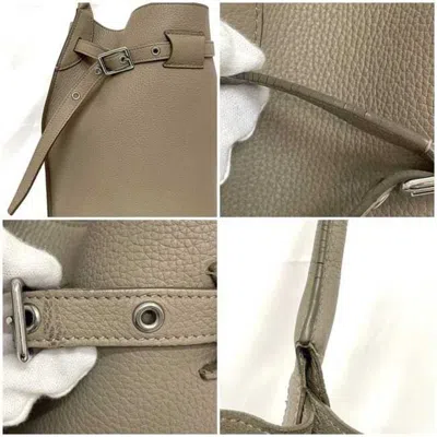 Pre-owned Celine Beige Leather Handbag Pouch Tote Bag ()