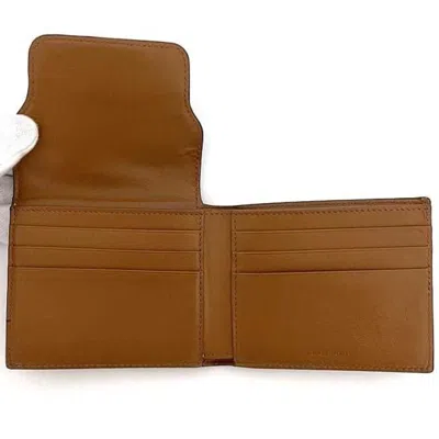 Pre-owned Celine Black Brown Pvc Leather Wallet (bi-fold) () In Multi