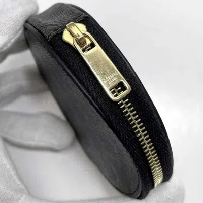 Pre-owned Celine Black Pvc Leather Coin Purse/coin Case ()