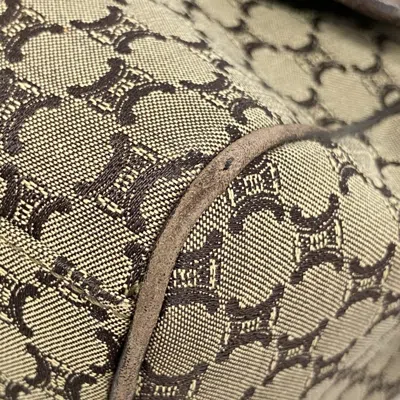 Pre-owned Celine Brown Nylon Canvas Shoulder Bag ()