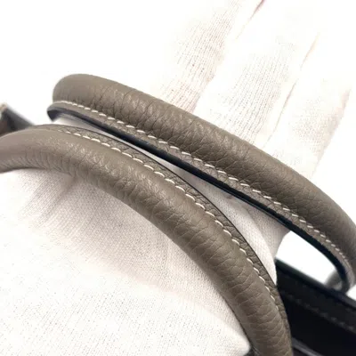 Pre-owned Celine Grayish Leather Handbag Shoulder Bag ()