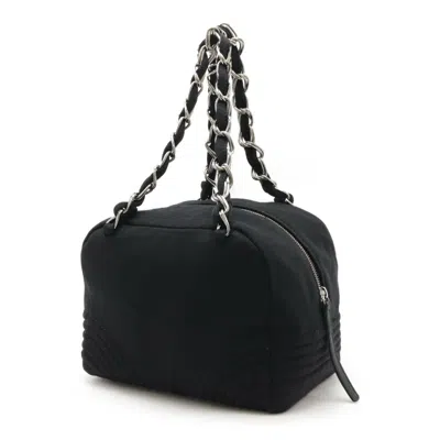 Pre-owned Chanel Black Cotton Shoulder Bag ()