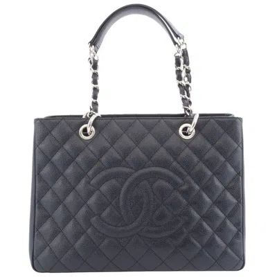 Pre-owned Chanel Black Grained Calfskin Tote Bag ()