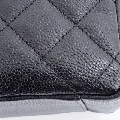 Pre-owned Chanel Black Grained Calfskin Tote Bag ()