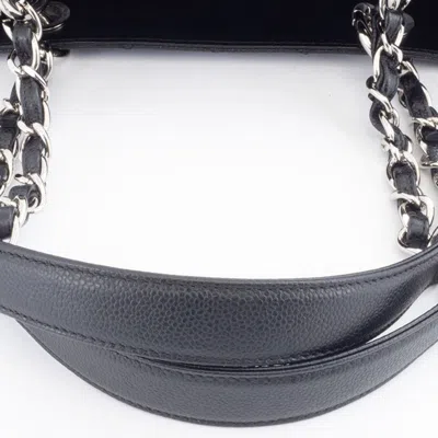 Pre-owned Chanel Black Grained Calfskin Tote Bag ()