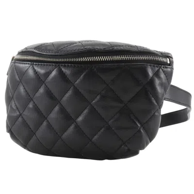 Pre-owned Chanel Black Leather Fanny Pack Sling Bag ()