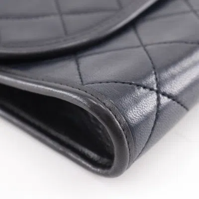 Pre-owned Chanel Black Leather Pochette Shoulder Bag ()