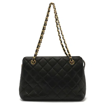 Pre-owned Chanel Black Leather Shoulder Bag Tote Bag ()