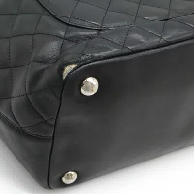 Pre-owned Chanel Black Pink Leather Shoulder Bag Tote Bag ()