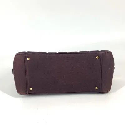 Pre-owned Chanel Purple Jersey Shoulder Bag ()