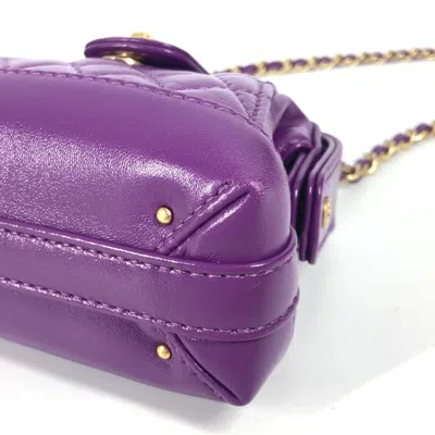 Pre-owned Chanel Purple Leather Shoulder Bag ()
