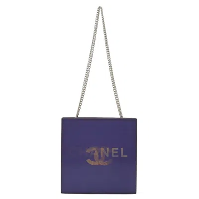 Pre-owned Chanel Purple Vinyl Shoulder Bag Tote Bag ()