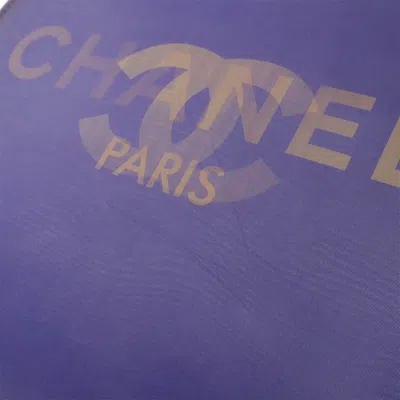 Pre-owned Chanel Purple Vinyl Shoulder Bag Tote Bag ()