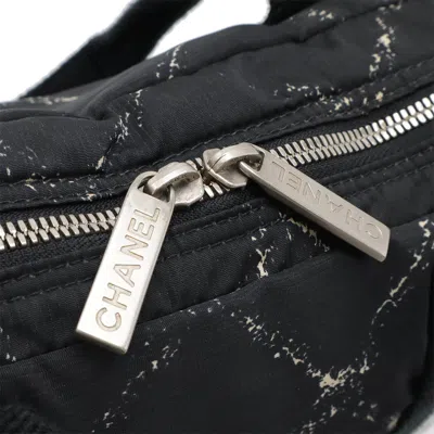 Pre-owned Chanel Travel Line Black Red Color Travel Line Nylon Handbag Tote Bag ()