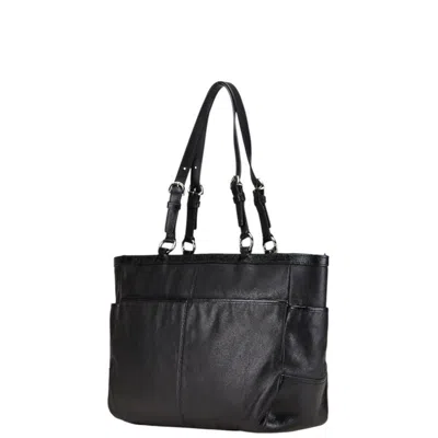 Pre-owned Coach Black Leather Shoulder Bag Tote Bag ()