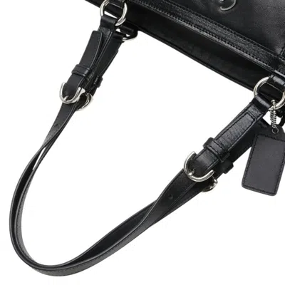 Pre-owned Coach Black Leather Shoulder Bag Tote Bag ()