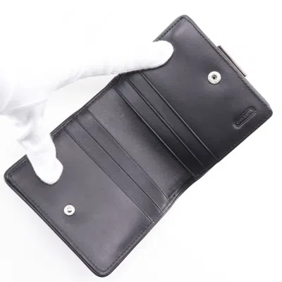 Pre-owned Coach Black Leather Wallet (bi-fold) ()