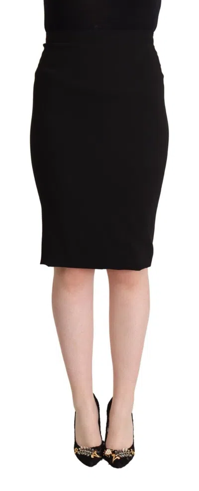 Dolce & Gabbana Chic High Waist Pencil Skirt In Women's Black
