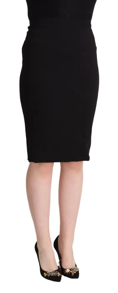 Dolce & Gabbana Chic High Waist Pencil Skirt In Women's Black