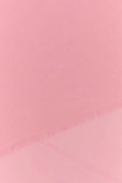 Alexander Mcqueen Soft Wool Blend Scarf With Fringed Edges In Pink