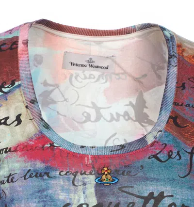 Vivienne Westwood Graphic Print Micro Lollo T-shirt In Multi
