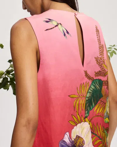 Alemais Inez Printed Linen-blend Mini Shift Dress