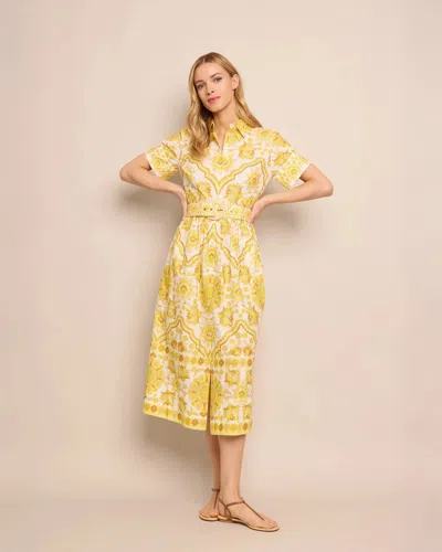 Cara Cara Malena Midi Dress In Yellow