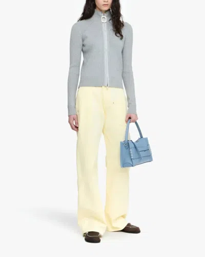 Jw Anderson J. W. Anderson Workwear' Cotton Pants With Yellow Twisted Leg