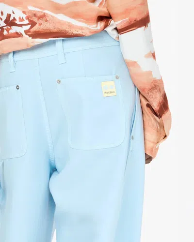 Jw Anderson Twisted Seam Trousers In Blue