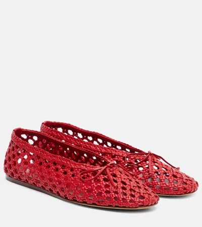 Le Monde Beryl Regency Woven Leather Ballet Flats