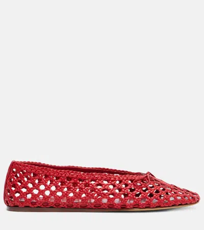 Le Monde Beryl Regency Woven Leather Ballet Flats