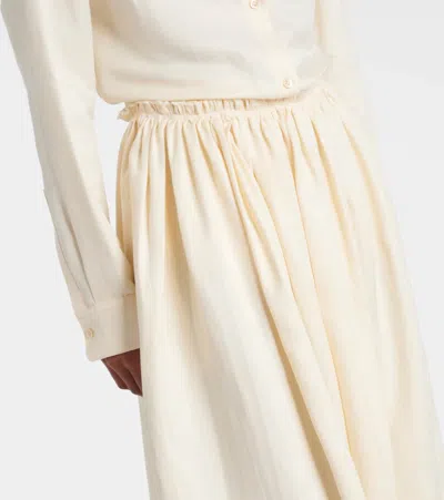 Gabriela Hearst Chiara Linen Midi Skirt