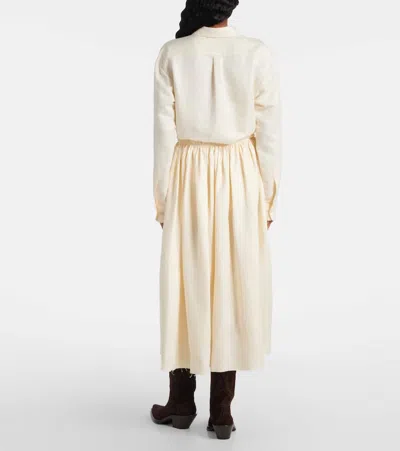 Gabriela Hearst Chiara Linen Midi Skirt