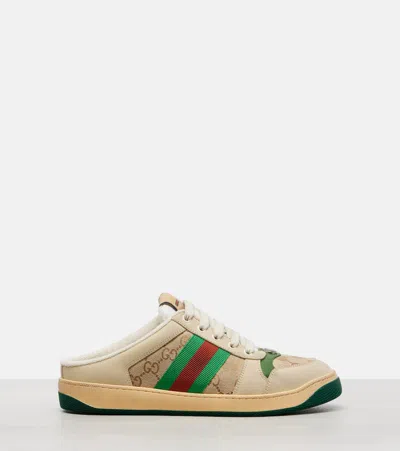 Gucci Screener Web Stripe Sneakers