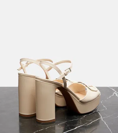 Valentino Vlogo Signature 115 Leather Platform Sandals