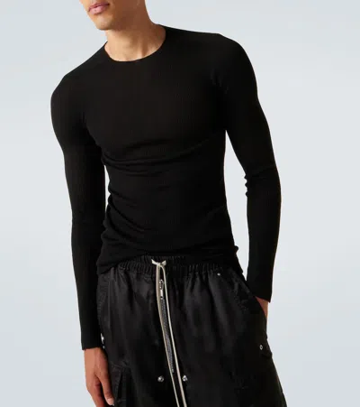 Rick Owens Ribbed-knit Virgin Wool Sweater