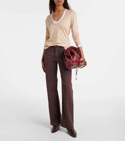 Ag New Bgy Wide-leg Jeans In Multi