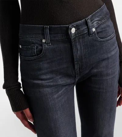 7 For All Mankind Mid-rise Cropped Skinny Jeans
