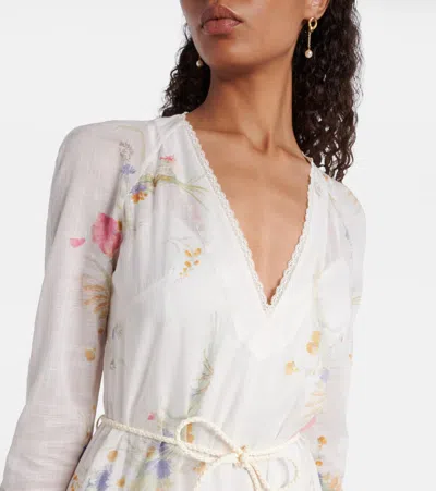 Zimmermann Lucky Floral Tiered Cotton Maxi Dress