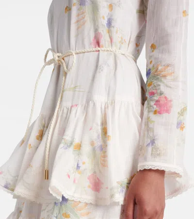 Zimmermann Lucky Floral Tiered Cotton Maxi Dress