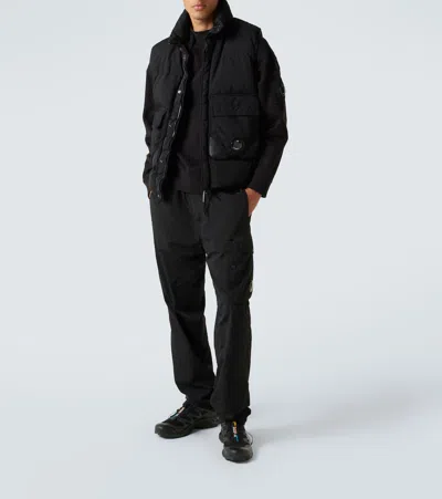 C.p. Company C. P. Company Lens Cotton Hoodie In Black