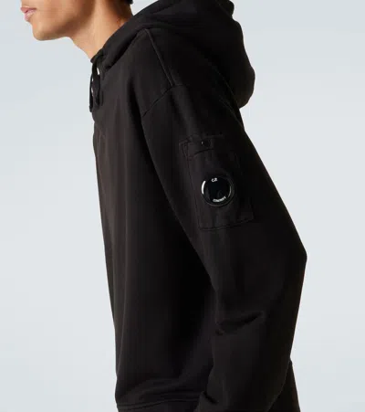 C.p. Company C. P. Company Lens Cotton Hoodie In Black
