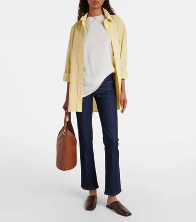 Ag Cologne Mid-rise Straight Jeans In Blue