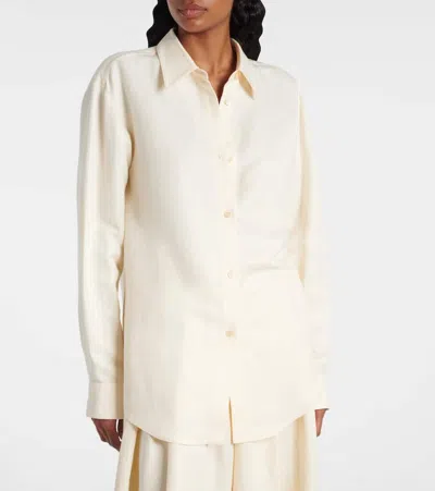 Gabriela Hearst Ferrara Linen And Silk Shirt